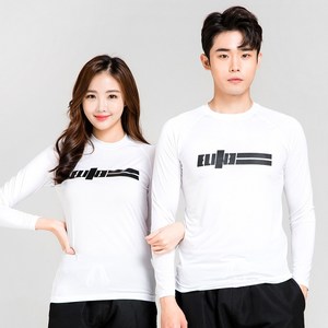 이라인 베이직 남녀공용 래쉬가드 수영복 상의