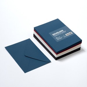 PaperPhant 프레스티지 크로커다일 텍스처 도톰한(120g) 가로형 봉투(165*115mm), 1팩, 6컬러 60매입