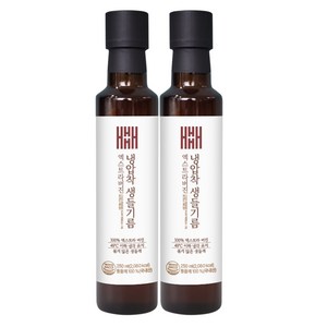 김소형원방 냉압착 국산 생들기름 엑스트라버진, 2개, 250ml