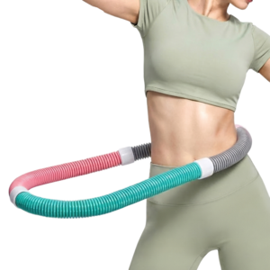 아노이 고탄성 뱃살 자극 무소음 스프링 훌라후프, 1개, 믹스 파스텔, 1.2kg