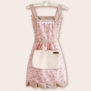 RADY 프린세스 앞치마 에이프런 APRON 허리 주방 어린이집 바리스타 카페, 1개, 플라리 레드
