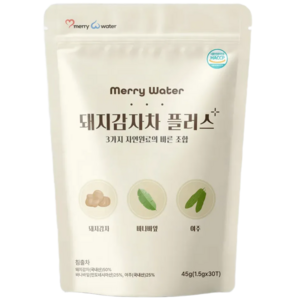 메리워터 돼지감자차 플러스 여주 바나바잎 건강차 식후 혈당 케어 블렌딩티, 1개, 30개입, 1.5g