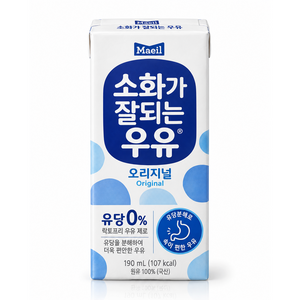 소화가잘되는우유 오리지널, 190ml, 24개