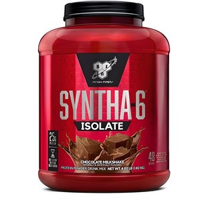 비에스엔 신타-6 아이솔레이트 프로틴 파우더 드링크 믹스 초콜릿 밀크쉐이크, 1.82kg, 1개 골드박스 특가
