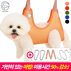 쁘띠시오 강아지미용거치대 고양이 애견 강아지 미용 발톱 발톱깎이 해먹 테이블 거치대 의자, 1. 핑크, 1개, XS