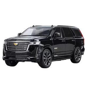 다이캐스트 1:24 캐딜락 에스컬레이드 5세대 SUV 합금 풀백 자동차 모형, 1개, 블랙