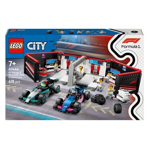 레고 시티 60444 F1 정비소와 Mercedes AMG + Alpine 레이스 카, 1세트, 혼합색상