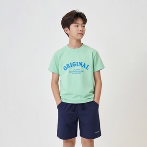 아동 주니어 반팔 래쉬가드 보드숏 상하 세트 DH48MT-2 비치웨어 수영복