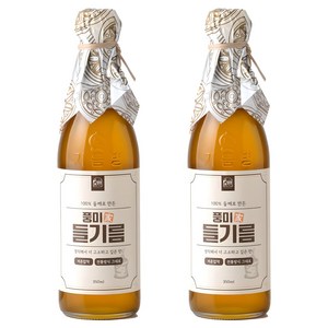 저온압착 풍미가 들기름 통들깨100%, 2개, 350ml 골드박스 특가