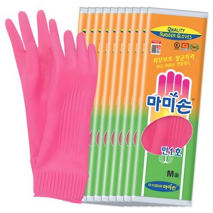 마미손 고무장갑 민1호, 중(M), 10개