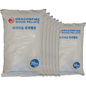 드래곤파이어 목재펠릿(20kg x 25포) 프리미엄 우드펠릿 펠렛연료 펠릿연료 우드펠렛