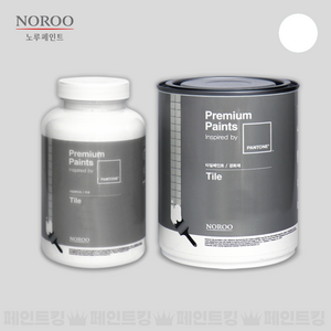 노루페인트 팬톤 타일페인트 유광, 화이트, 750ml, 1개