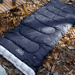 빈슨메시프 캠핑용 침낭 아이테르 210 x 82cm 1인용 머미 2100g, 블루블랙, 1개