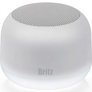 브리츠 LED 무드등 블루투스 스피커, BA-MQ1, 화이트
