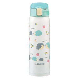 조지루시 초경량 보온보냉 원터치 텀블러 SM-SG48, 고슴도치 민트(GK), 480ml, 1개