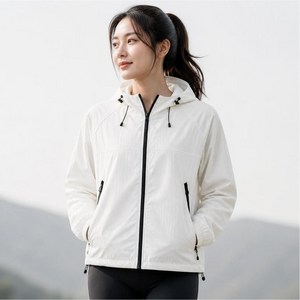써니머스 남녀공용 초경량 후드 바람막이 자외선차단 아웃도어 집업 점퍼