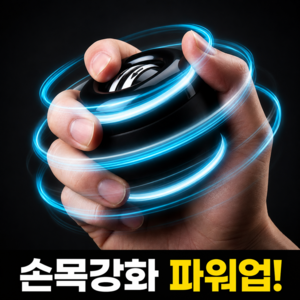 호담즈 전완운동 손목강화 자이로볼, 1개, 블랙