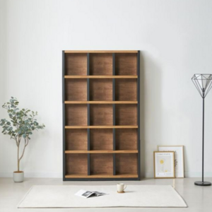 [유앤미가구] 높은 책장 서랍형/일반형 5단 책장 홈오피스 아이방 서재방, 멀바우블랙, 일반형