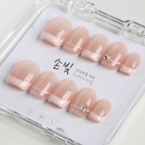 잇템샵 손빛 수제 네일 팁 셀프 네일 아트 당신만을 위한 네일디자인, 1개, NO_17 엘레강스 s