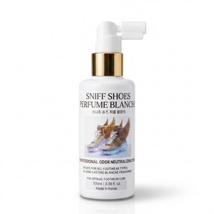 [시크릿 발냄새 소화기] SNIFF 슈즈 퍼퓸 명품향기 신발 탈취제, 블랑쉬, 1개, 100ml