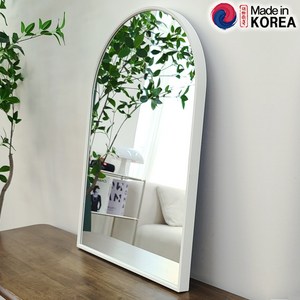 국산 반신 거울 아치형 욕실 교실 학교 화장대 현관 벽걸이 화장실 미용실 신발장 은경 제작, 02. 아치형 하프거울/블랙