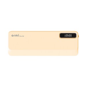 오르미 클린업 바람건조 UVC 고온히팅 휴대용 온열 무선 가정용 칫솔살균기, ORM-5CU(밀키옐로우), 1개