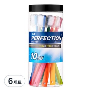 크리오 퍼펙션 이중미세모 칫솔, 10개입, 6세트