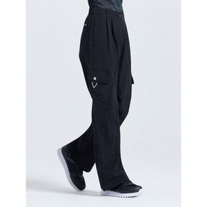 챌린저 여성 여름 유틸리티 카고 와이드 팬츠 (블랙) CHF2WPT6675BK