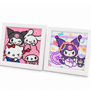 웨일릿 키치 보석십자수 DIY 2종 SET 15*15 비즈공예 캐릭터, 1세트, 2.하트