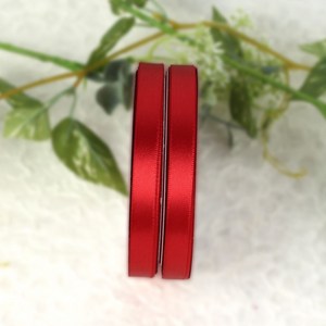 노크원 고밀도 51색 공단리본 10mm x 11.2M, 2개, 빨강