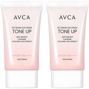 아브카 톤업 노세범 무기자차 선크림 SPF50+ PA++++, 35ml, 2개