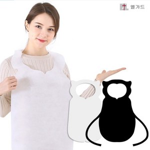 국산부직포사용 1매당78원 일회용 앞치마 (500매) 업소 학교 병원, 1개, 끈형 화이트 500매