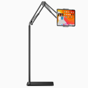 하니모아 140cm 자바라 스탠드 핸드폰 테블릿 휴대폰 거치대, 1개, 2세대 블랙(테블릿/스마트폰)