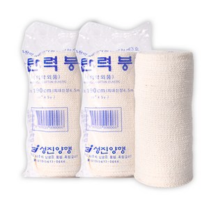 성진 탄력붕대 4인치(10cmx190cm) 압박붕대 대형, 2개입, 1세트