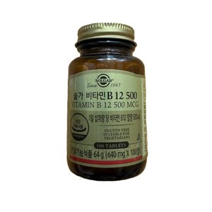 솔가 비타민 B12 500, 100정, 1개