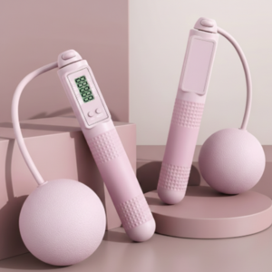 루베리코 스마트 2in1 카운터 멀티 줄없는 줄넘기, 1개, 핑크