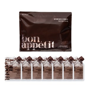 본아페티 단백질쉐이크 파우치 다이어트 식사대용 체중조절식 초코맛 프로틴 50g 7팩, 350g, 1개