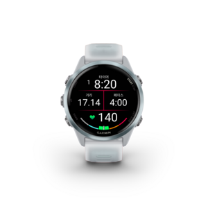 가민 포러너 570 러닝 GPS 스마트워치 42mm, 화이트스톤 + 클라우드 블루, 3.04cm, GPS + 블루투스