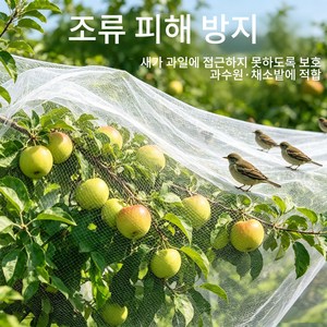 방조망 새방지 우박방지 겸용 망 망눈1.6cm 포도원 농업용 20x20m, 1개