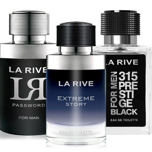 라리브 프레스티지 맨 오드퍼퓸(EDP) 3종 (그레이+블루+브라운), 75ml