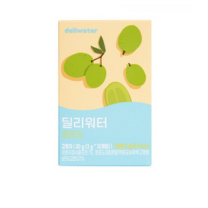 0칼로리 딜리워터 청포도 1박스, 30g, 10개입, 10개