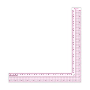 KEARING 재단용 직각자 플라스틱 L자형 자 재봉용 L자 재봉자 8인치 12인치 1.2mm 두께 옷 재단 L자, 1개, 5812 (30cm)
