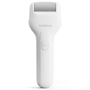 CozyTemp 전동 발각질제거기 무선 충전식 발바닥 굳은살 각질 제거, 화이트, V602
