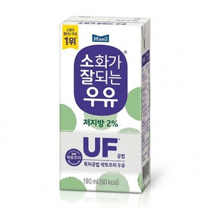 매일유업 소화가 잘되는 우유 저지방, 190ml, 24개