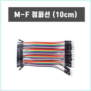아두이노 40핀 M-F 20cm 점퍼선 점퍼케이블 듀폰 (Male - Female), 10CM 암/암, 1개