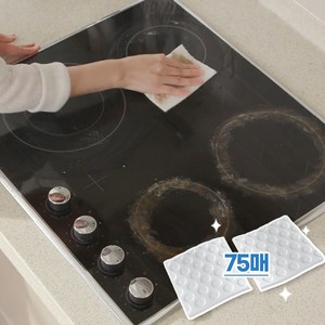 크린위즈 싹다지워 매직시트 75매 주방 씽크대 화장실 변기 타일얼룩 제거 청소, 1개