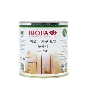 비오파 가구 마감오일 2049 무용제 (375ml) 원목가구 관리 목재 마감, 투명, 375ml, 1개