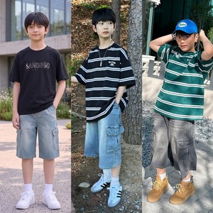 [행텐틴즈/행텐주니어] 남아 카고 버뮤다 데님 팬츠 14570-056-403-10