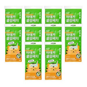 동국제약 마데카 쿨링패치 4매 열시트 해열시트 쿨링패치 열냉각시트 아이스패치 열패치 냉각시트, 4개입, 10개