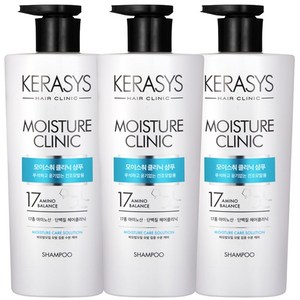케라시스 모이스춰 클리닉 단백질 샴푸, 750ml, 3개